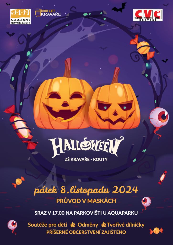 Halloween průvod v maskách