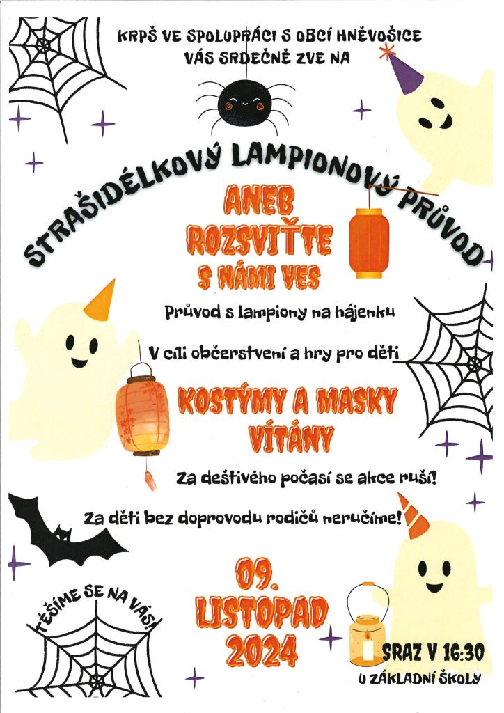 STRAŠIDÉLKOVÝ LAMPIONOVÝ PRŮVOD