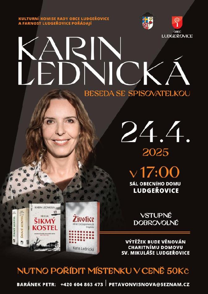 Karin Lednická - beseda se spisovatelkou 